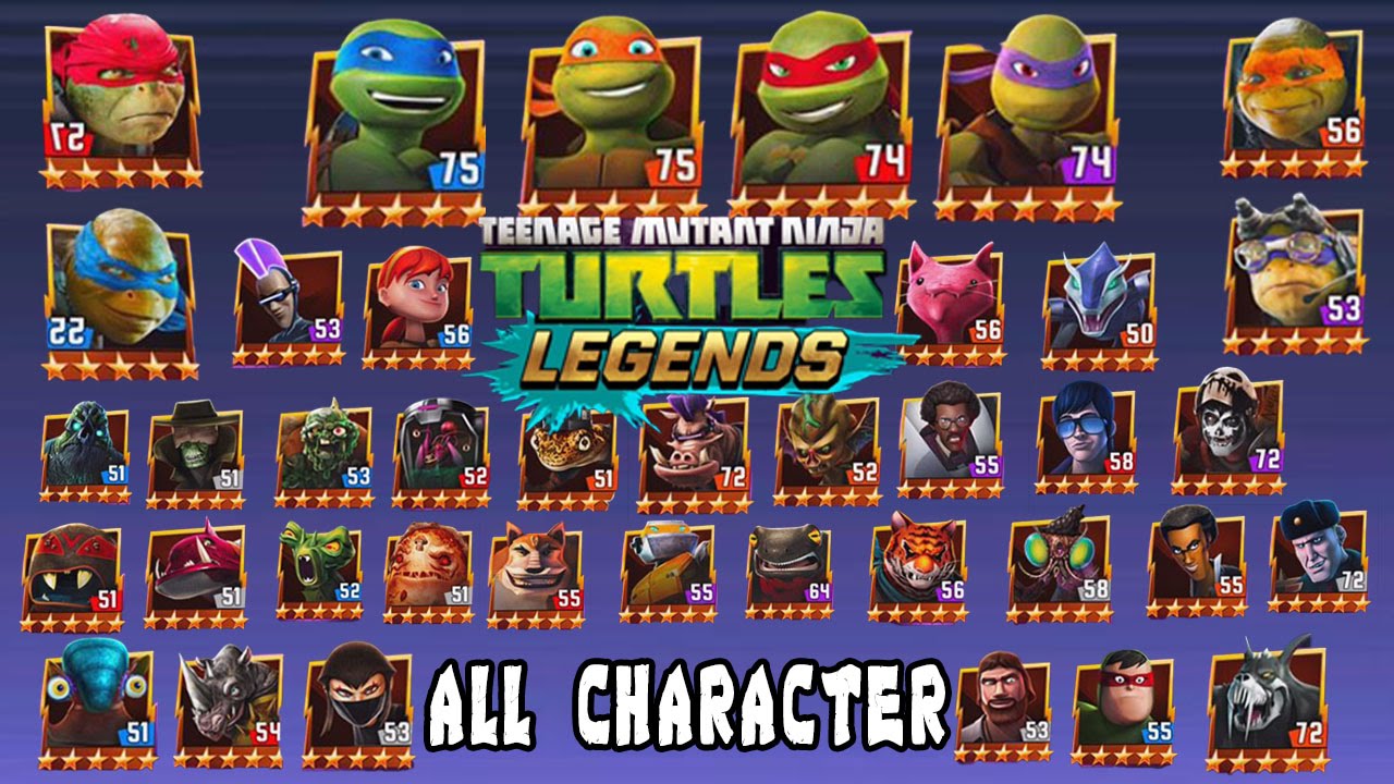 Teenage Mutant Ninja Turtles: Legends: All Character