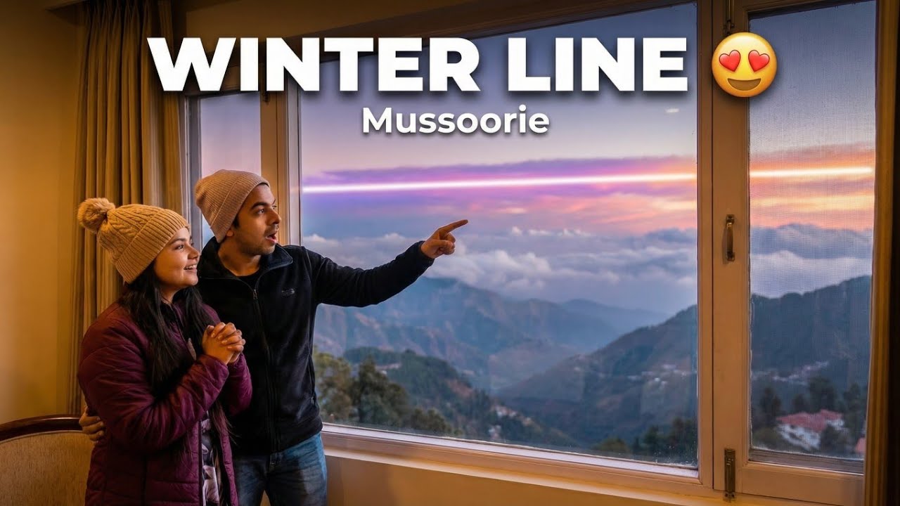 First Day in Mussoorie ✨ Travel, Hotel & Winter Line