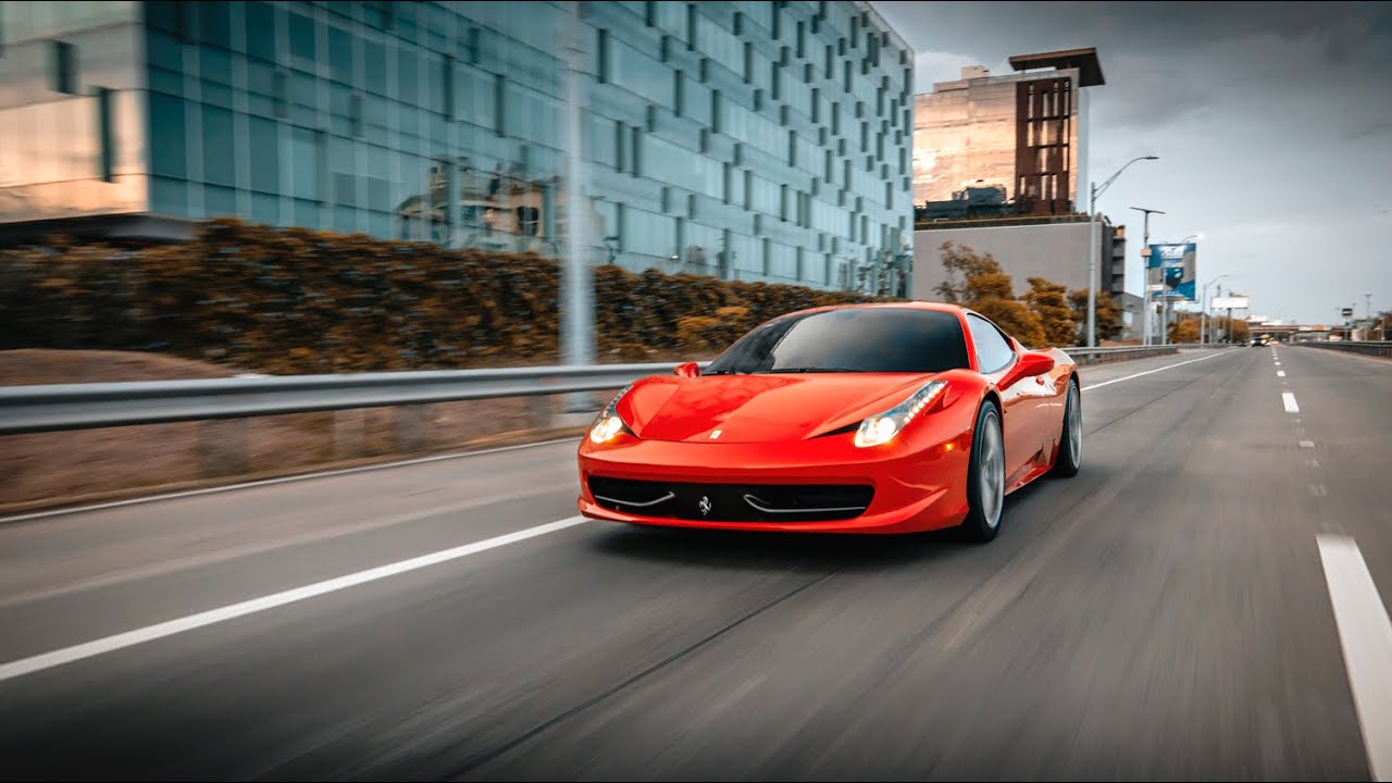 Ferrari Sunset - Ferrari 458 Italia (short) I 4K