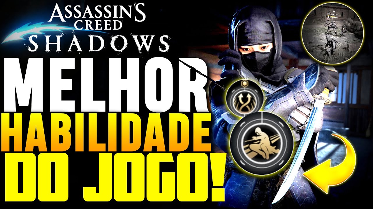 ASSASSIN'S CREED SHADOWS: A MELHOR HABILIDADE MAIS ROUBADA!! FIQUE INVENCIVEL E PARE O TEMPO!