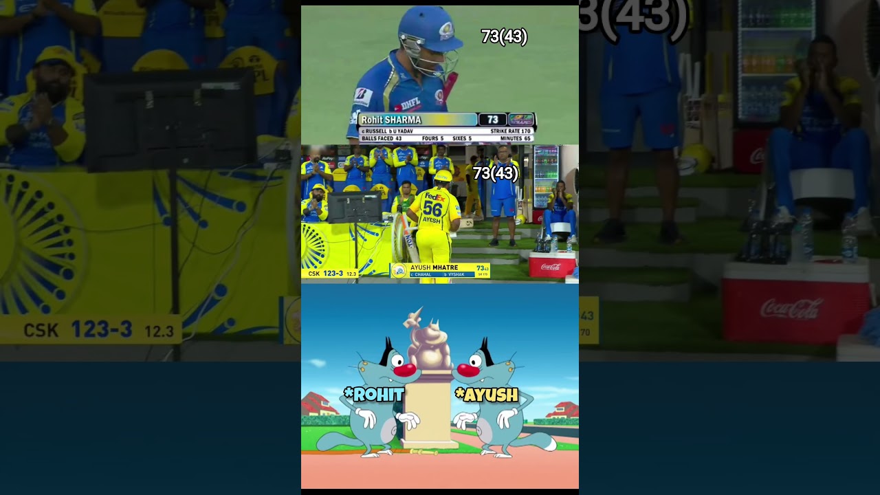 Rohit Sharma 🤝 Ayush Mhatre: Same To Same! 😂🔥 #ayushmhatre #rohitsharma #ipl2026 #mivscsk