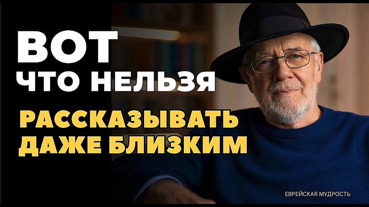 Не говори это даже друзьям: 4 вещи, которые крадут твои деньги и спокойствие. Еврейская мудрость.