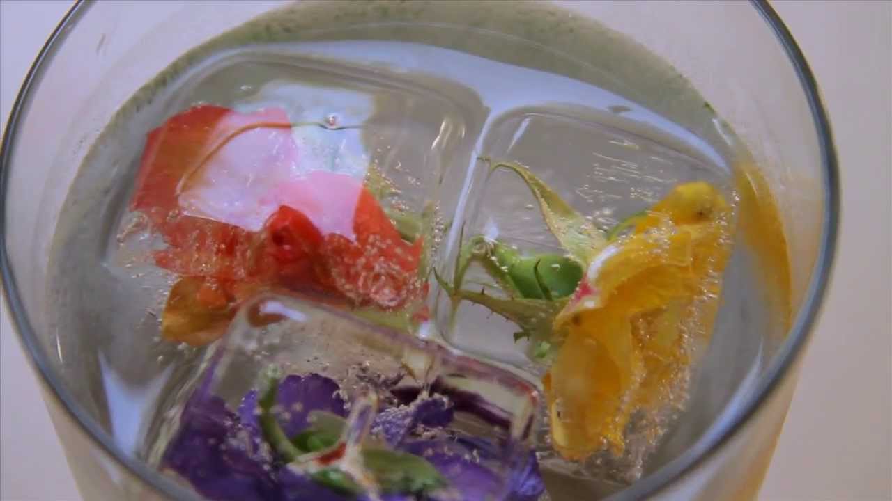 Floral Ice Cubes