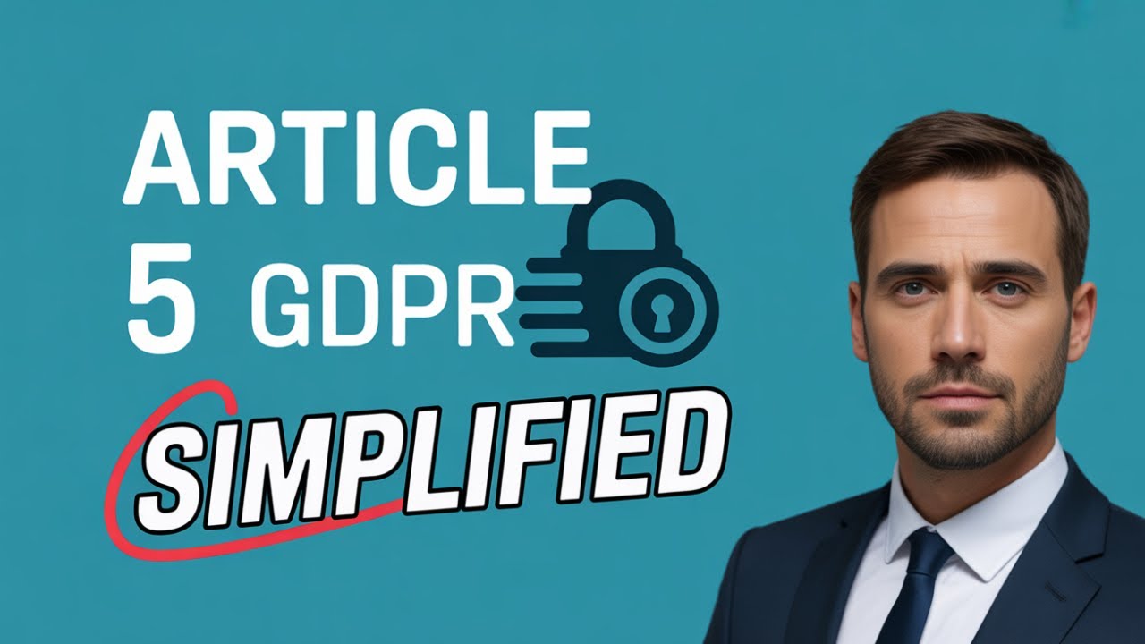 GDPR Article-5 Principles Relating to Processing of PII