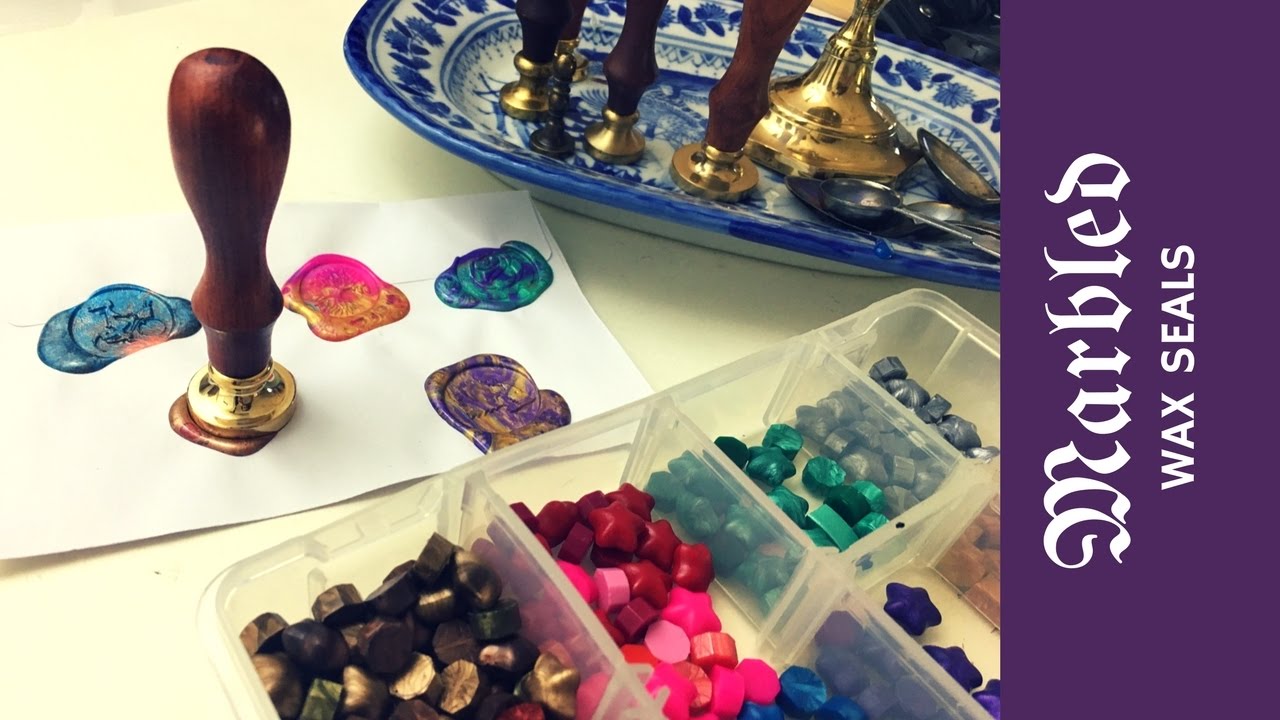 How To Make Marbled Wax Seals For Snail Mail
