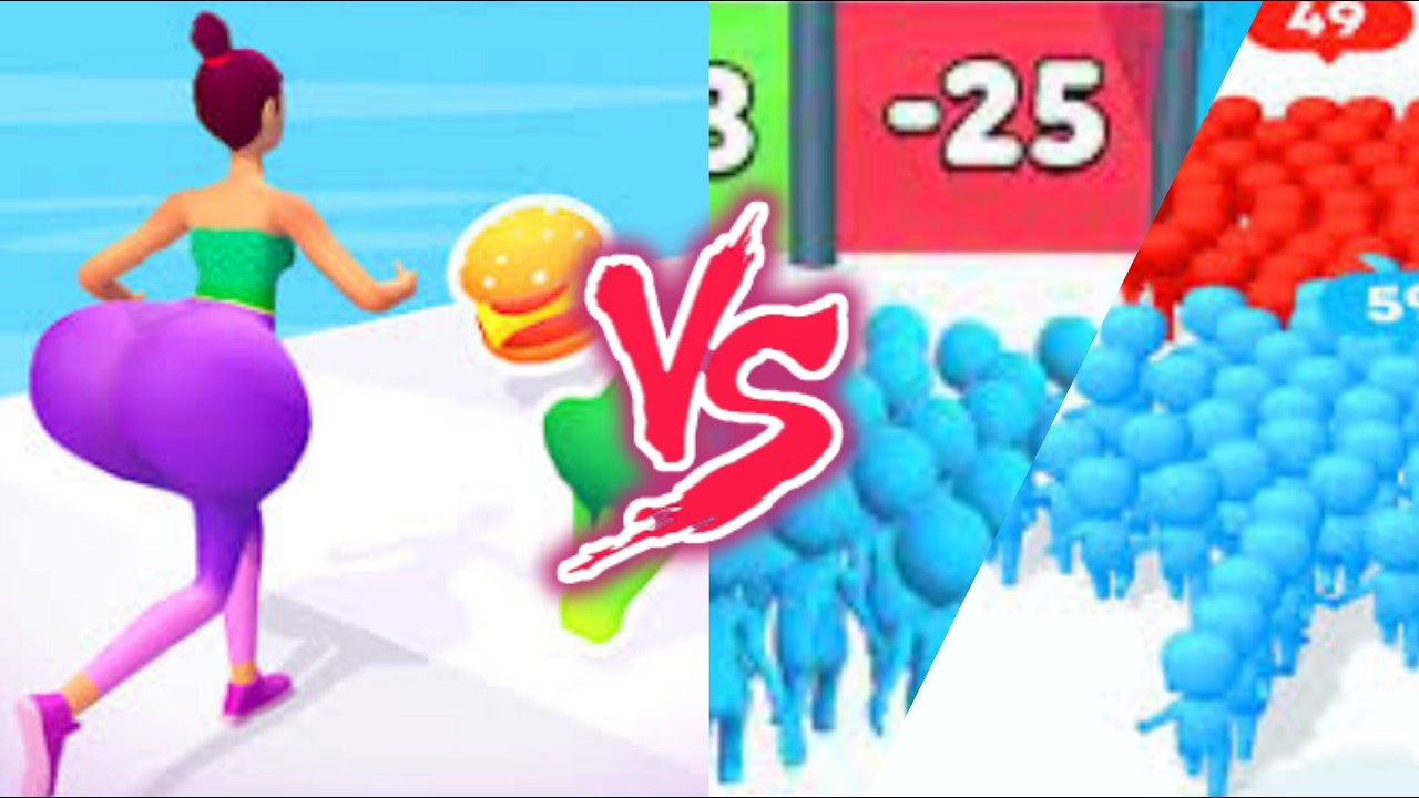 Belly Body Run VS Count Master- All Levels SpeedRun Gameplay Android iOS Ep1