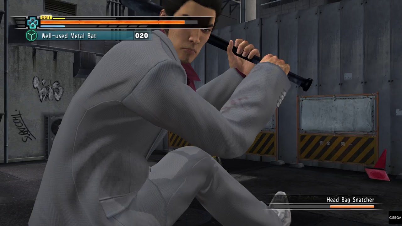 YAKUZA 3 Kiryu bat