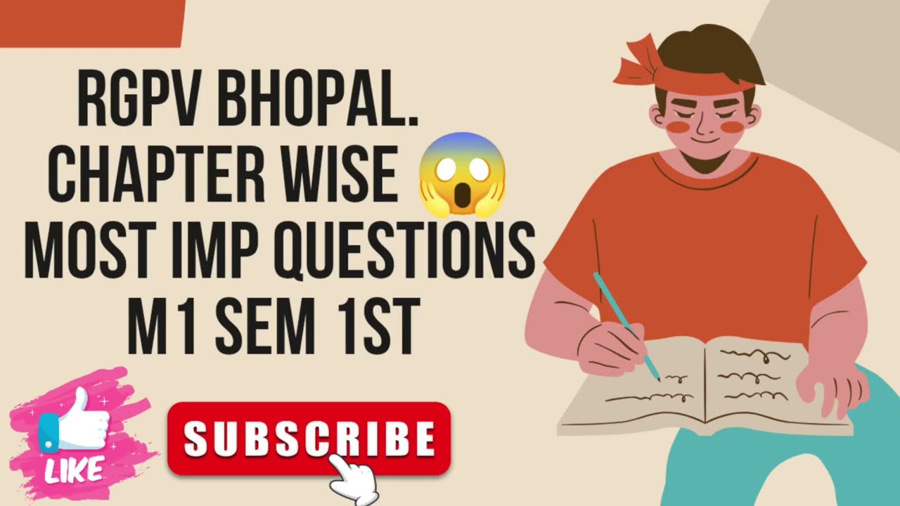 RGPV bhopal 1st Sem M1 most imp questions 2025 || #rgpv #m1paper #paper