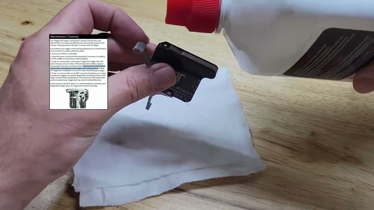 Getting triggered - does cleaning a trigger reduce the pull weight?