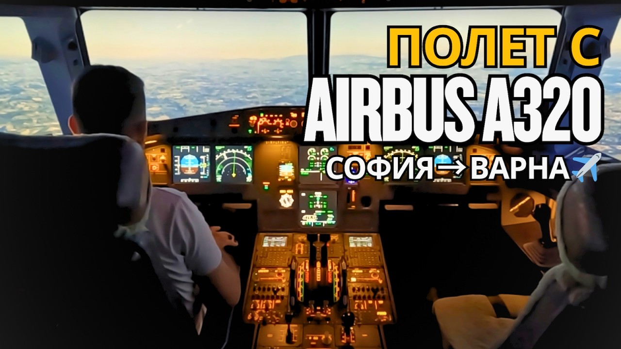 Какво е да летиш в Airbus A320 симулатор с реален пилот