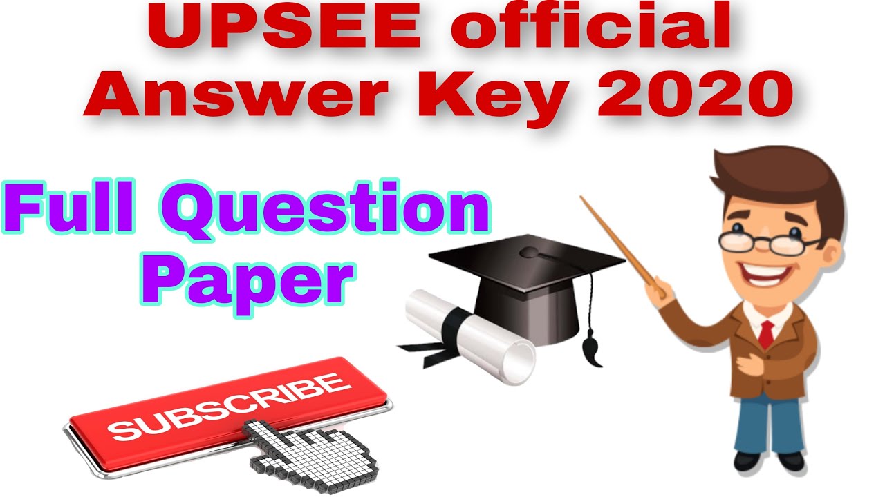 UPSEE Entrance Exam Answer Key 2020 || How To Download UPSEE Answer Key 2020 ||  UPSEE 2020