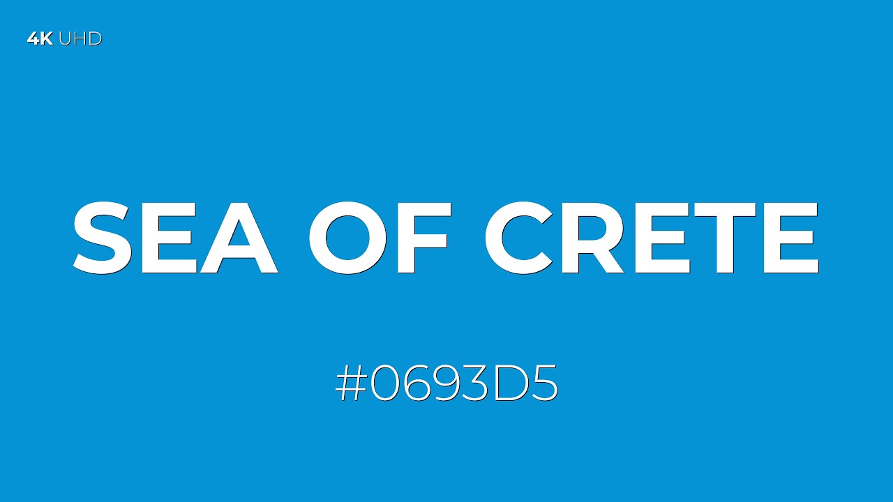 Sea of Crete Screen - 1 Hours Ultra Minimalist Glow - (#0693D5) - RGB(6, 147, 213)