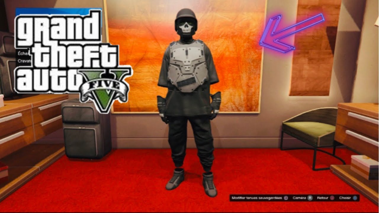 TENUE MODDER FULL NOIR SUR GTA 5 ONLINE EN 1 .50