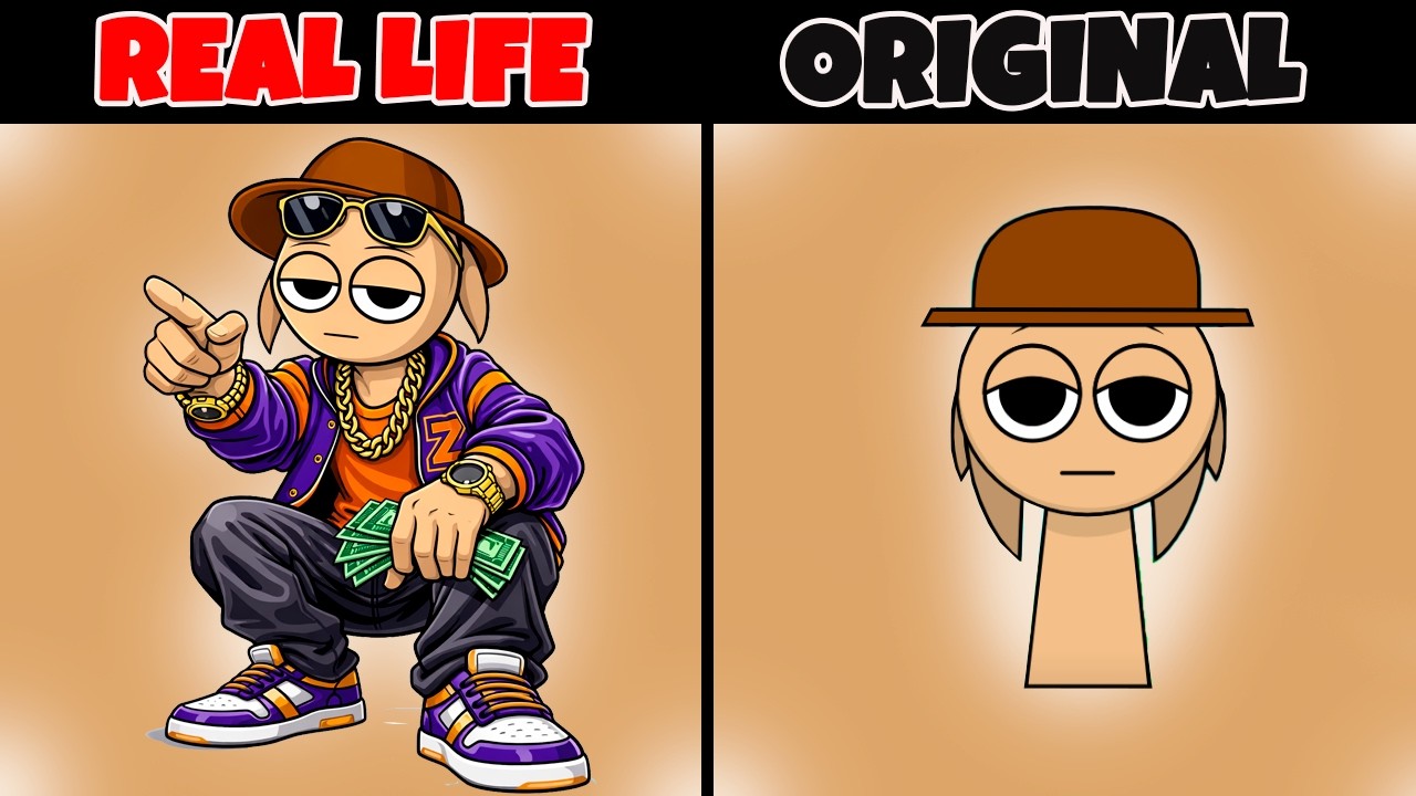 Sprunki Tunner 🩷 | Original vs Real Life