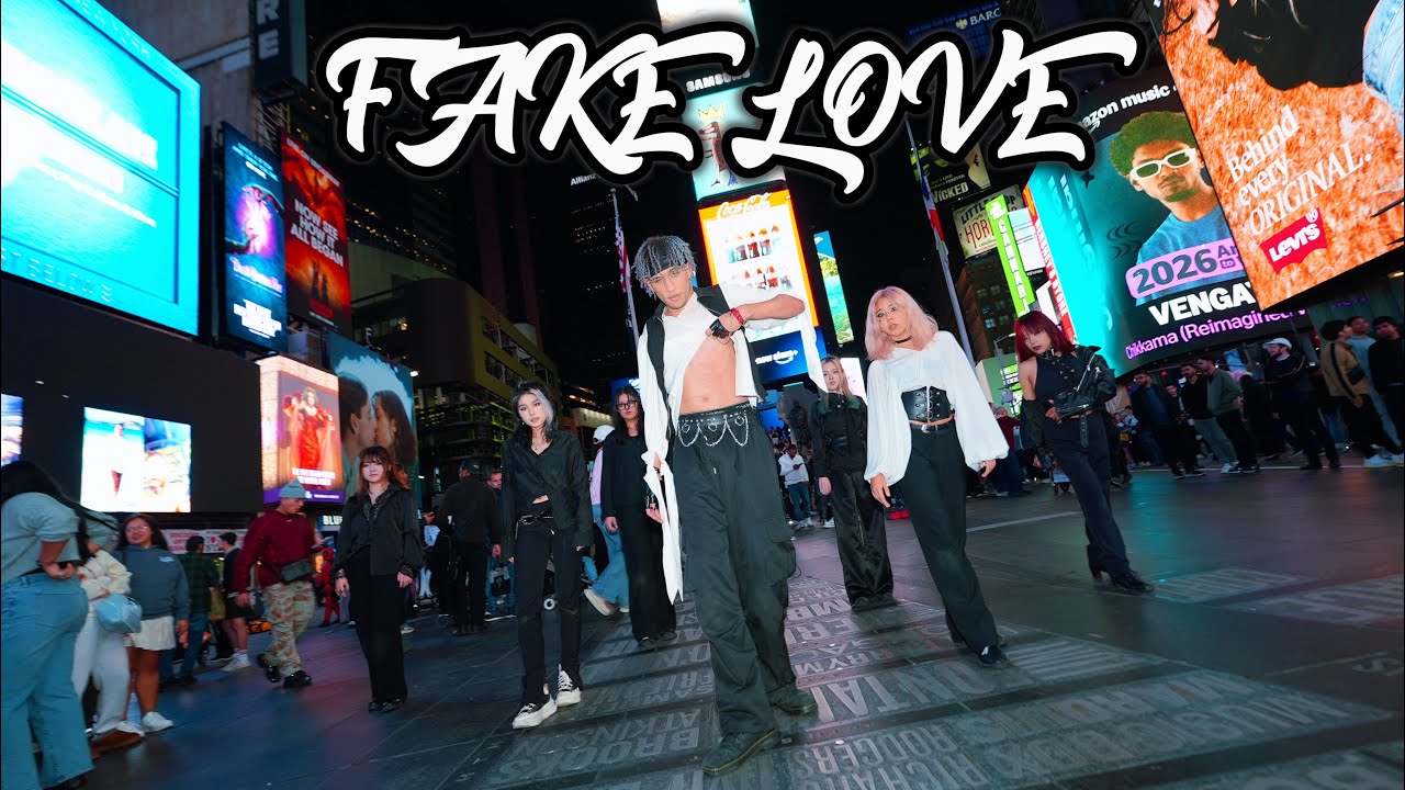 [KPOP IN PUBLIC NYC | TIMES SQUARE | ONE TAKE] BTS (방탄소년단) FAKE LOVE