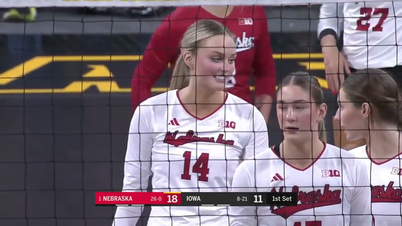 #1 Nebraska Vs Iowa | NCAA Women Volleyball Full Match 11/19/2023