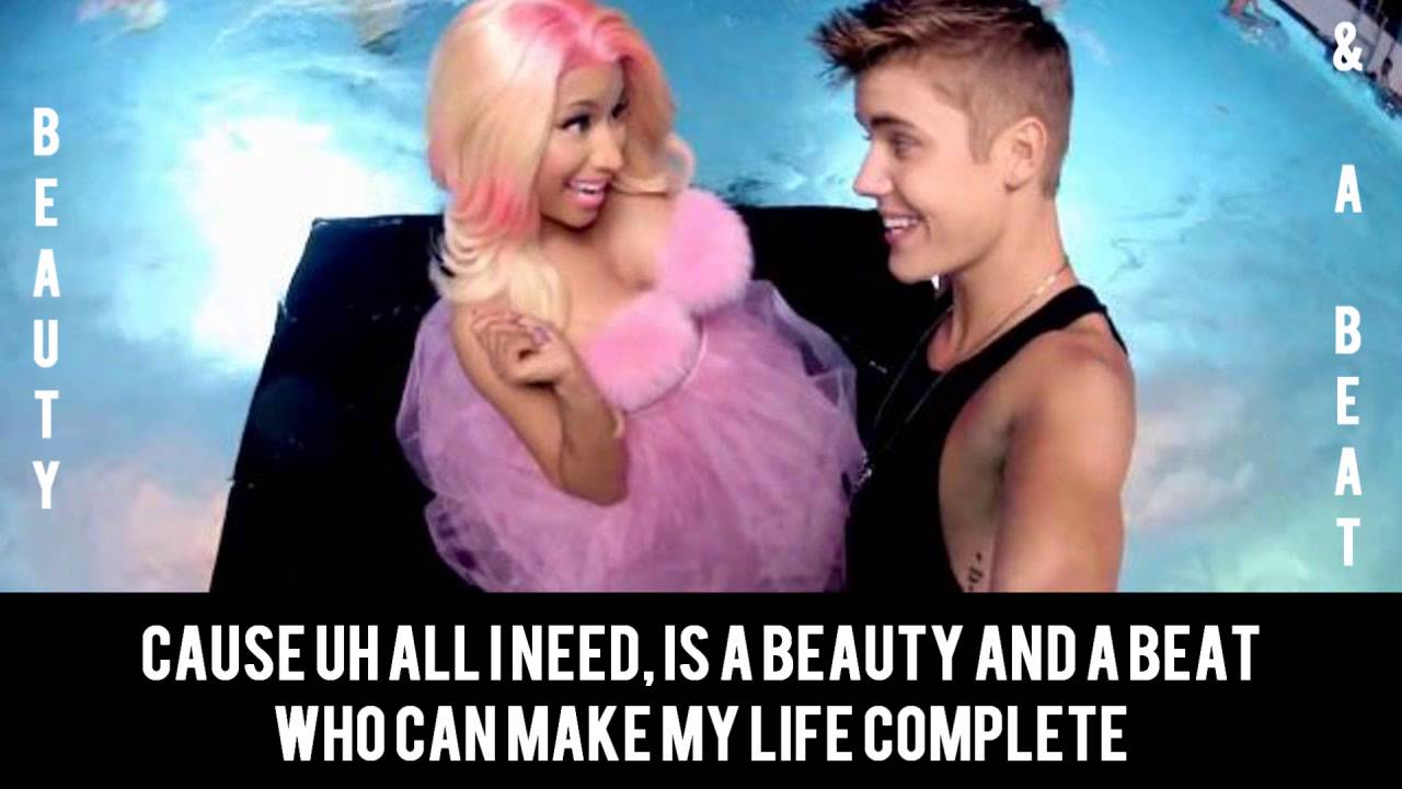 Beauty And A Beat - Justin Bieber & Nicki Minaj Karaoke Duet |Sing With Justin!!|