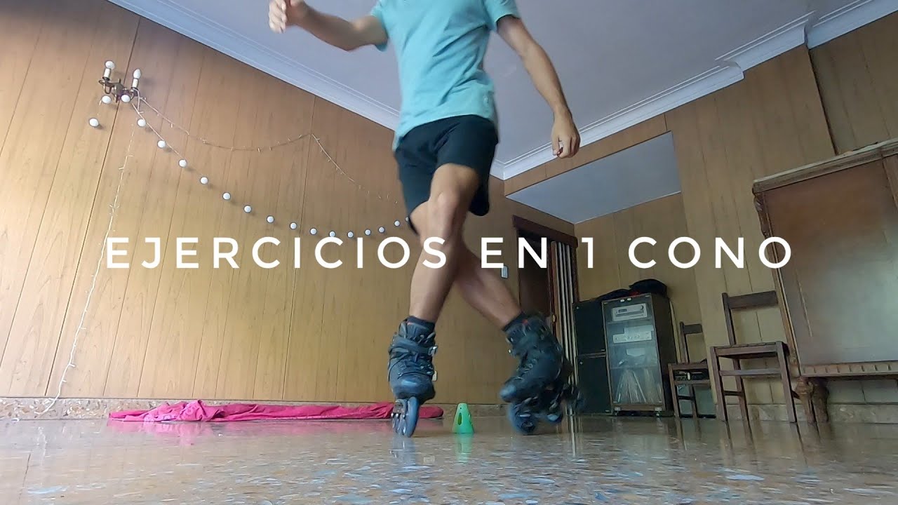 Cuarentena Slalom: Ejercicios en 1 cono