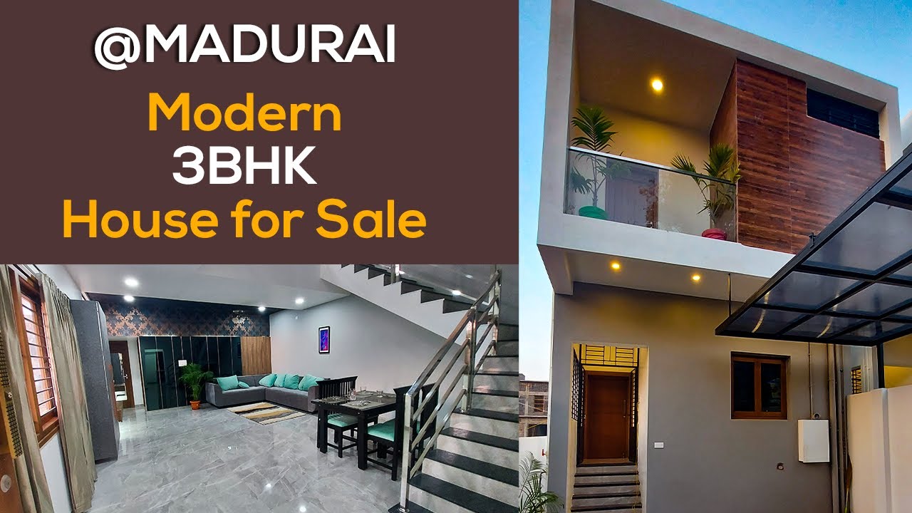 2079sq.ft அழகிய 3BHK Independent house for sale in Madurai | Modern House | Madurai64 |  SOLDOUT