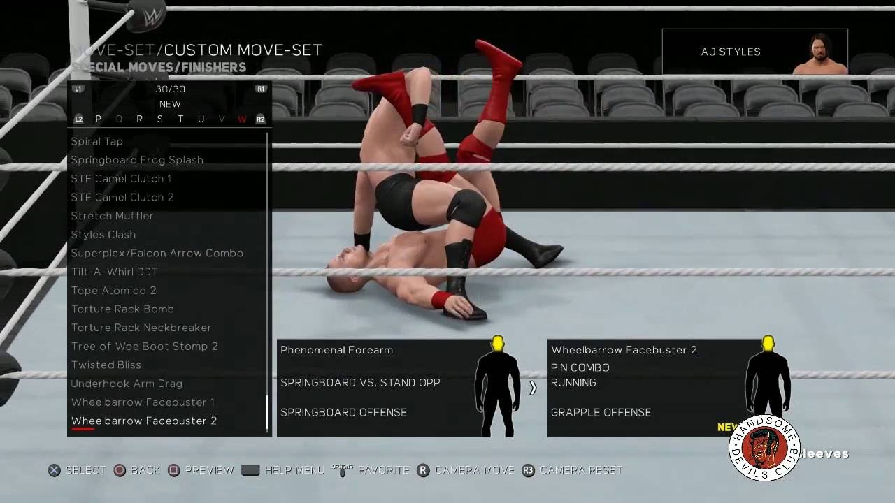WWE 2k17 All New Moves