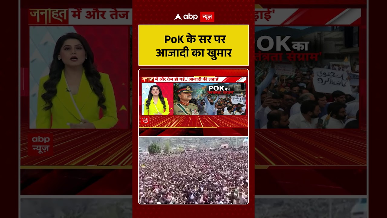 PoK Protest Viral News : PoK के सर पर आजादी का खुमार | #ytshorts #pokprotests #viral