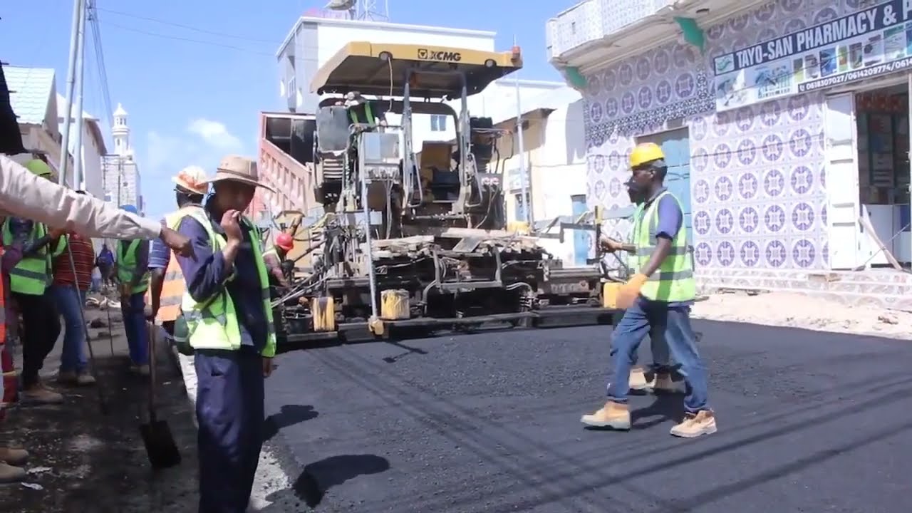 Dhismaha Wadada cusub ee Xaafada Calanley ee Magaalada Kismaayo
