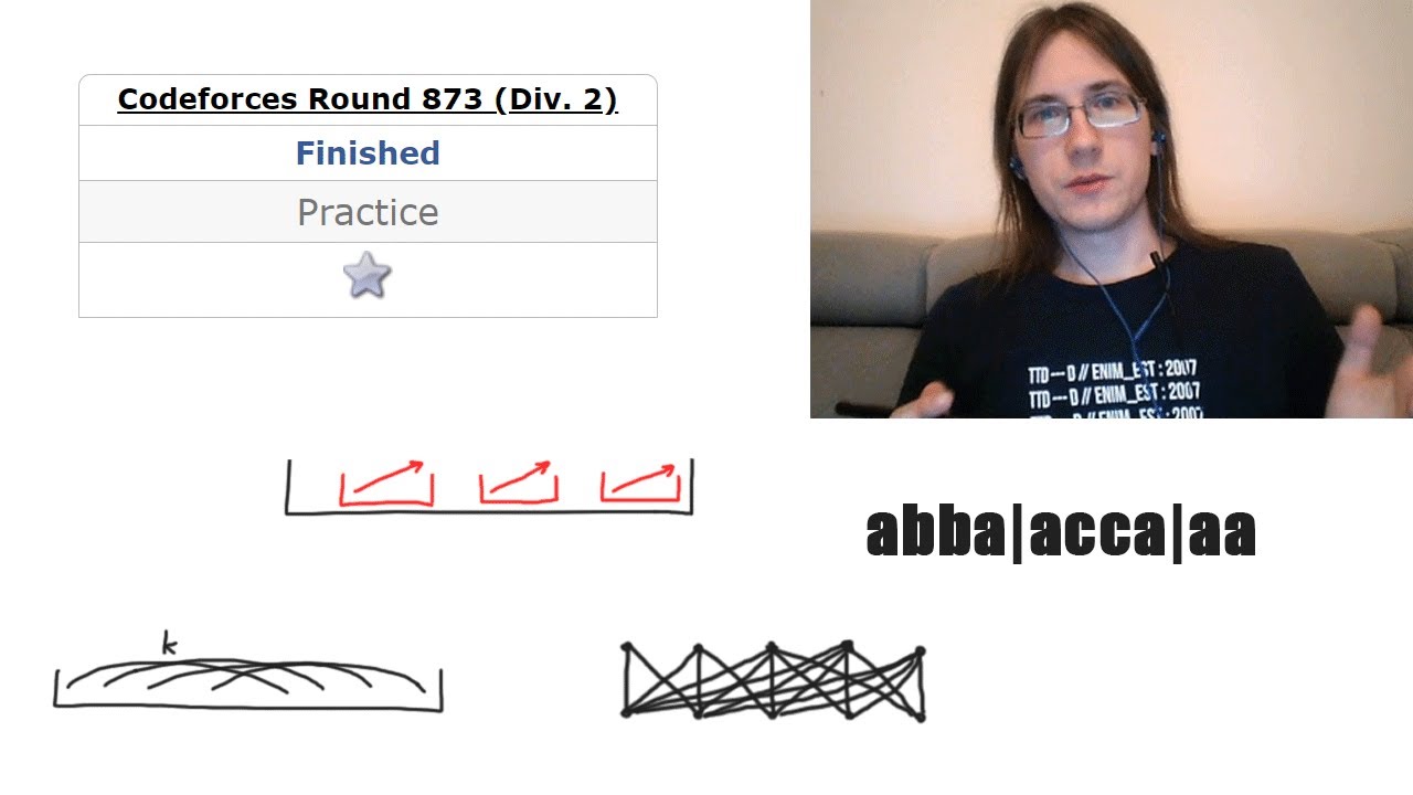 Codeforces Round 873 (Div. 2) B–E / (Div. 1) A–C (video editorial)