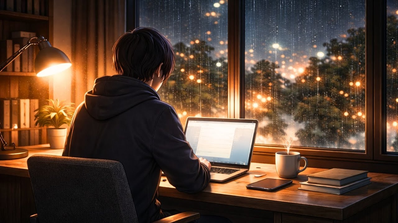Rainy Window – Ruhige Fokusmusik02