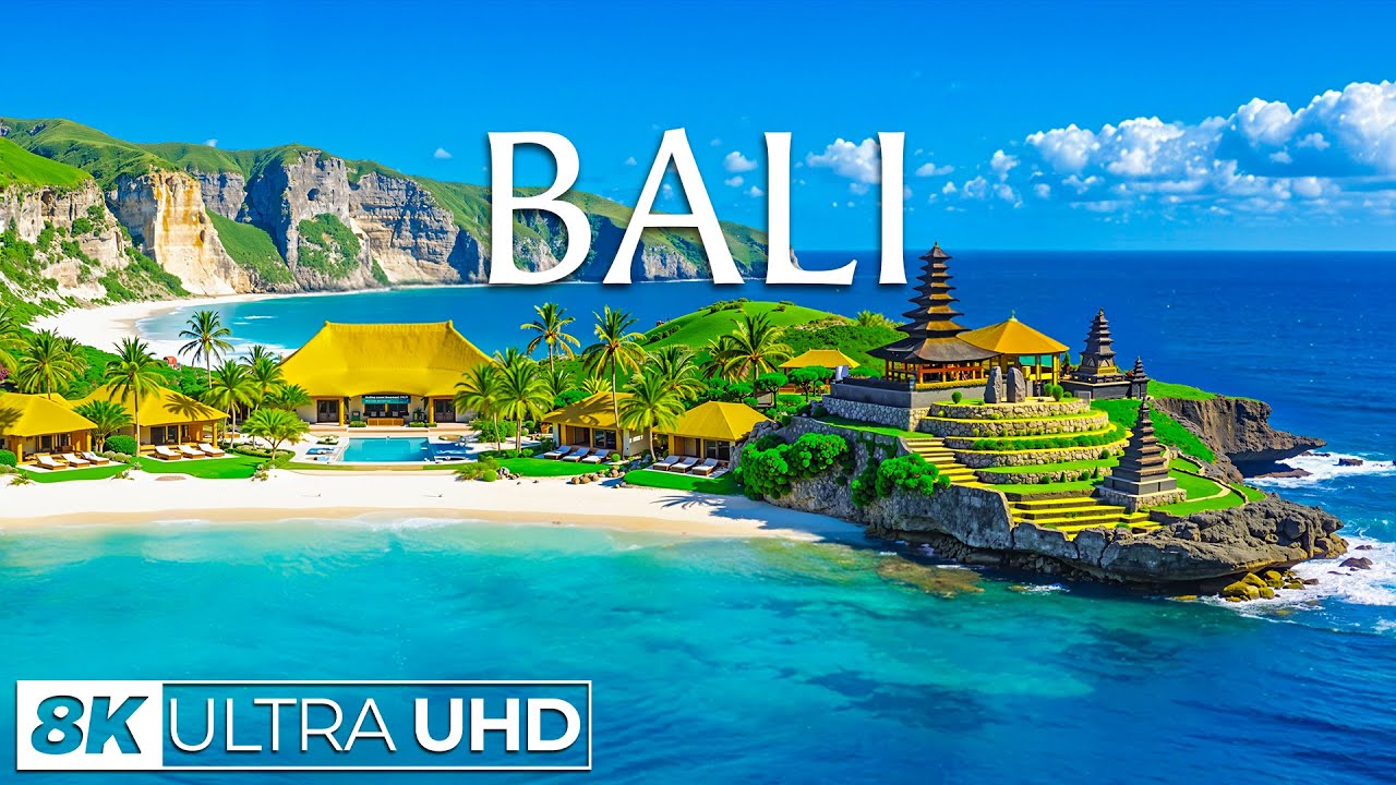 Bali 8K UHD | Tropical Light & Sacred Shores – Emerald Jungles, Quiet Temples & Island Calm