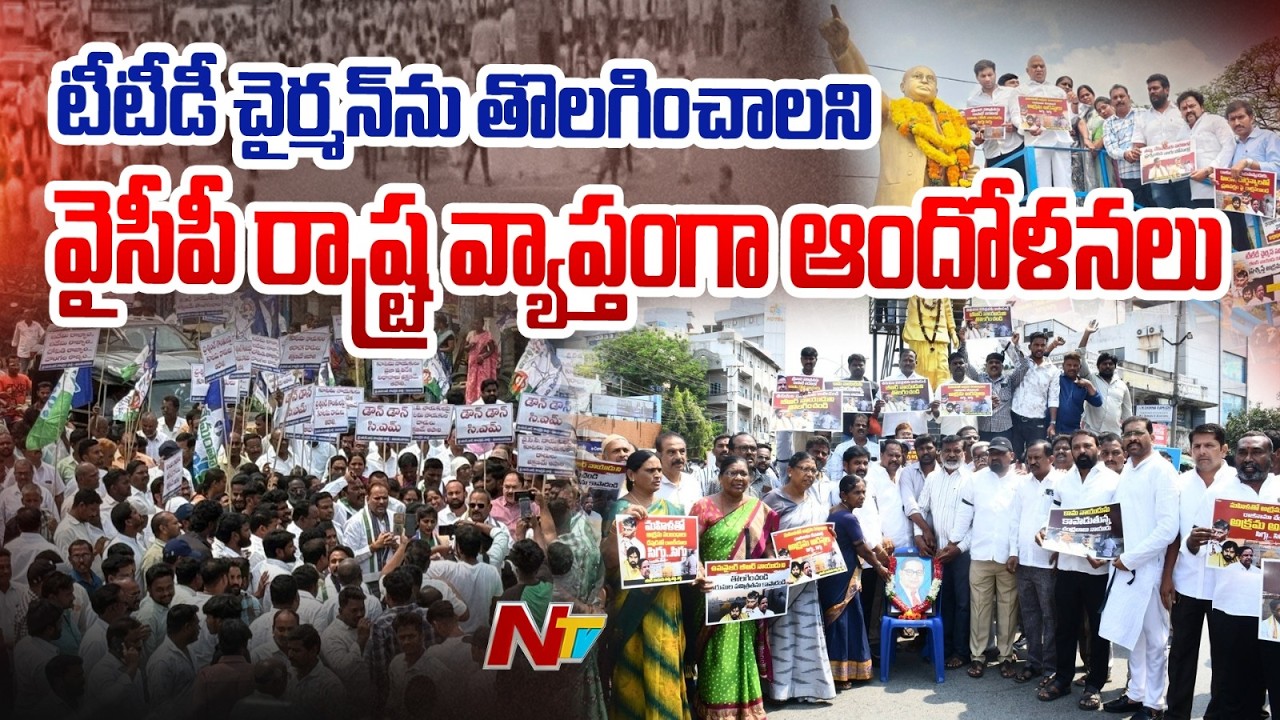 Andhra Pradesh : బీఆర్ నాయుడు ను తొలగించాలని వైసీపీ రాష్ట్ర వ్యాప్తంగా ఆందోళనలు | NTV Telugu
