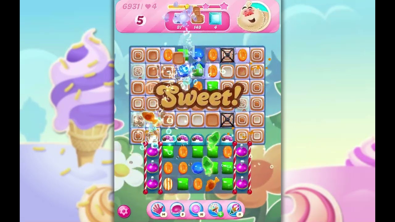 Уровень 6931 игры Candy Crush Saga