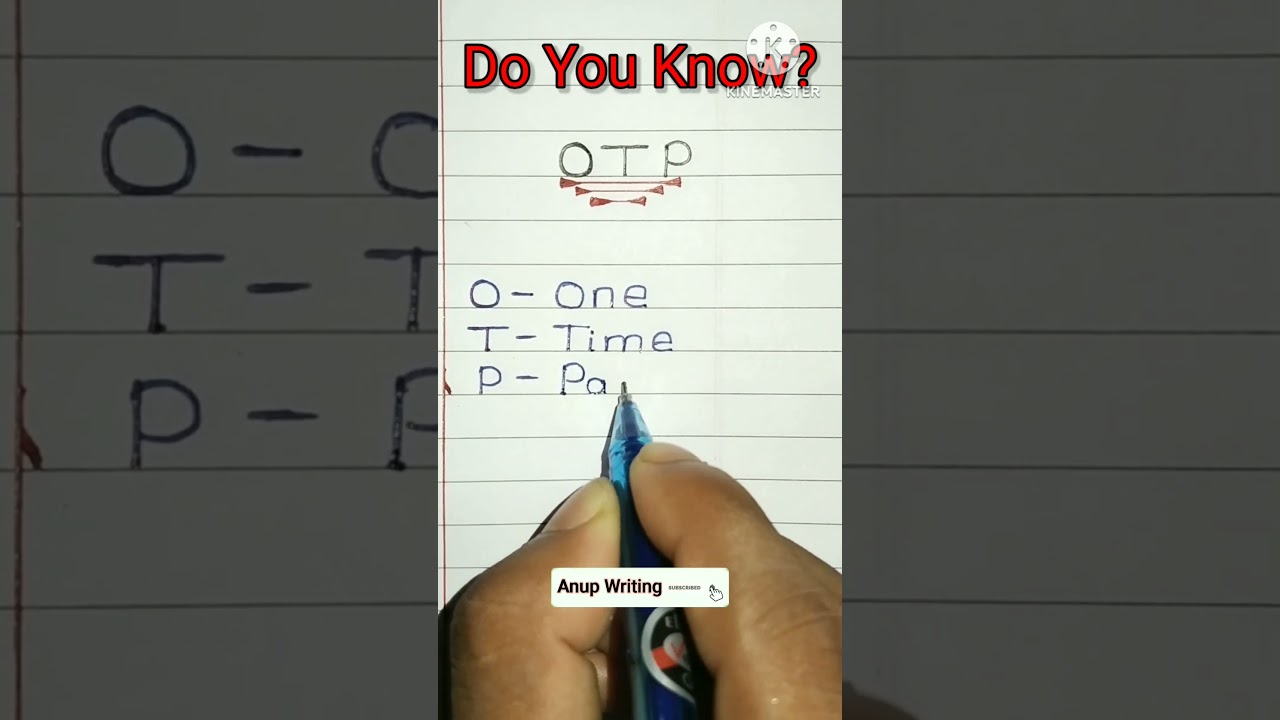 full form of OTP | OTT full form #shorts #viral #ytshorts #trendingshorts #fullform
