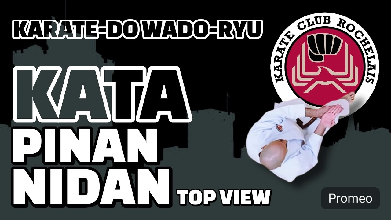 Kata Pinan Nidan - Vue de dessus (top view) - Karate Wado Ryu