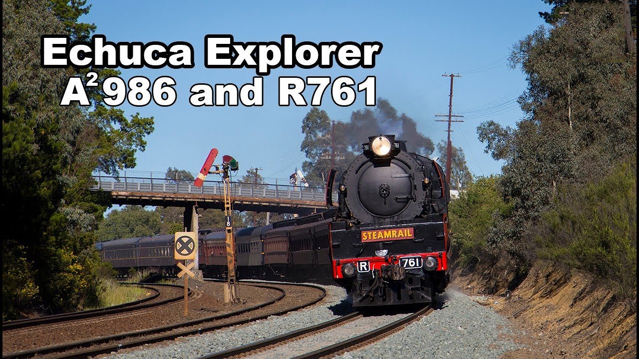 Double Headed Steam Locomotives! - Steamrail's Echuca Explorer