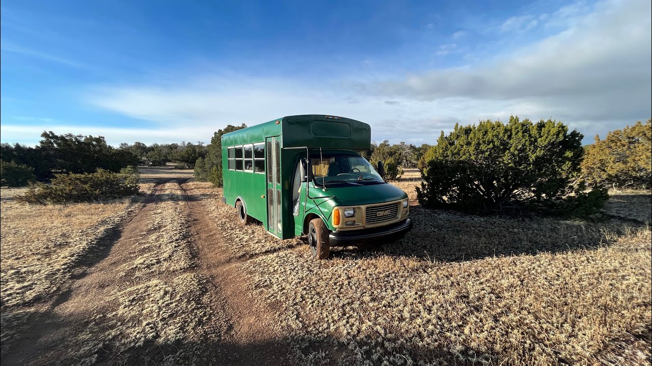 Hiking My Bike up a Mountain - Bus Life NM