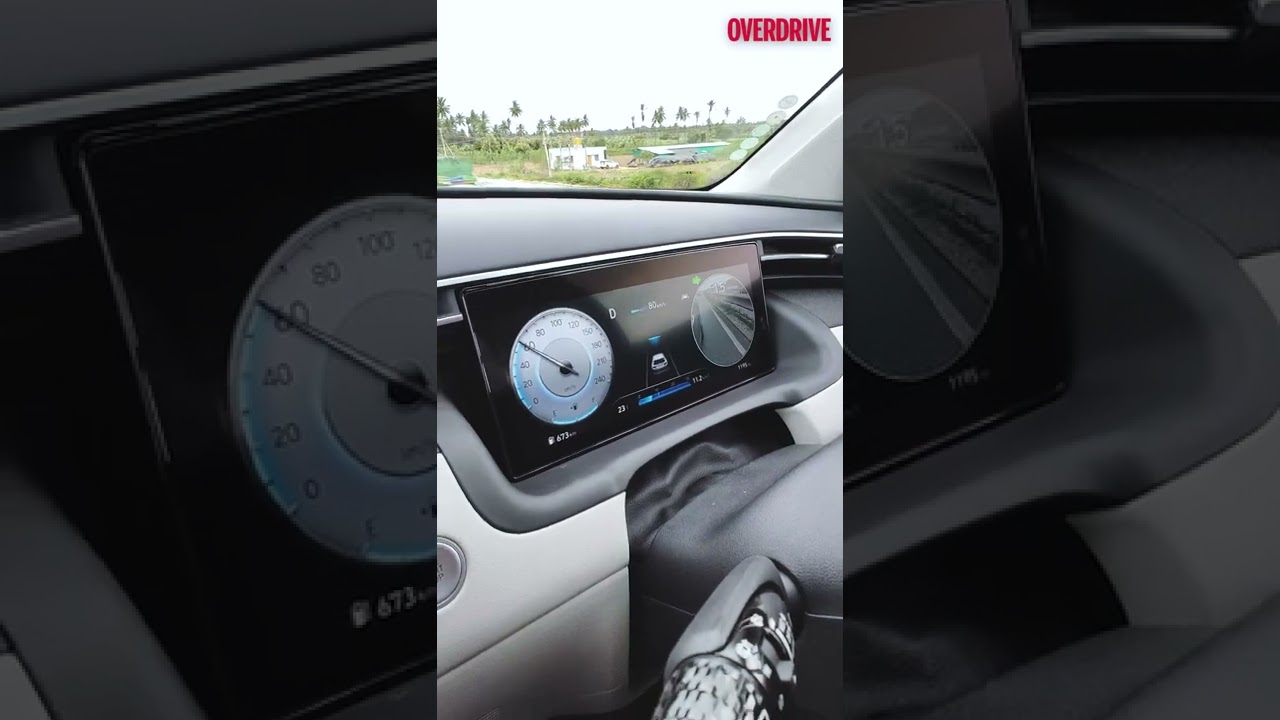 Реальная демонстрация системы ADAS 2-го уровня Hyundai SmartSense в Tucson 2022 года | OVERDRIVE