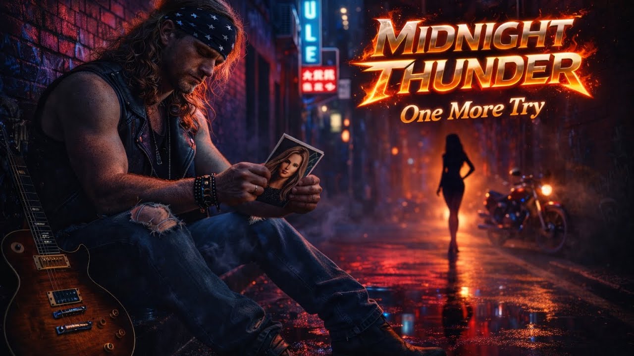 Midnight Thunder - One More Try (Official Lyric Video)