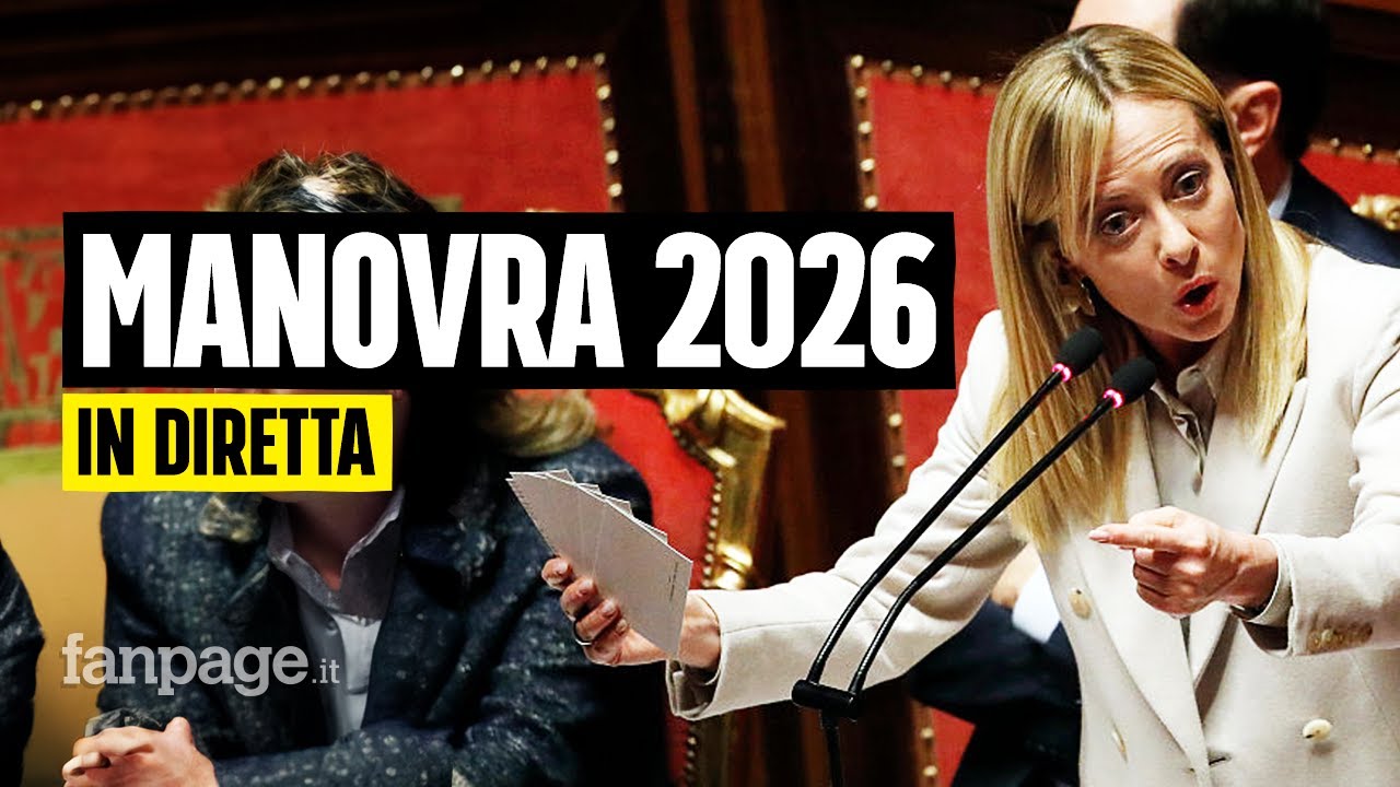 Manovra 2026, in diretta il voto per l&rsquo;approvazione al Senato