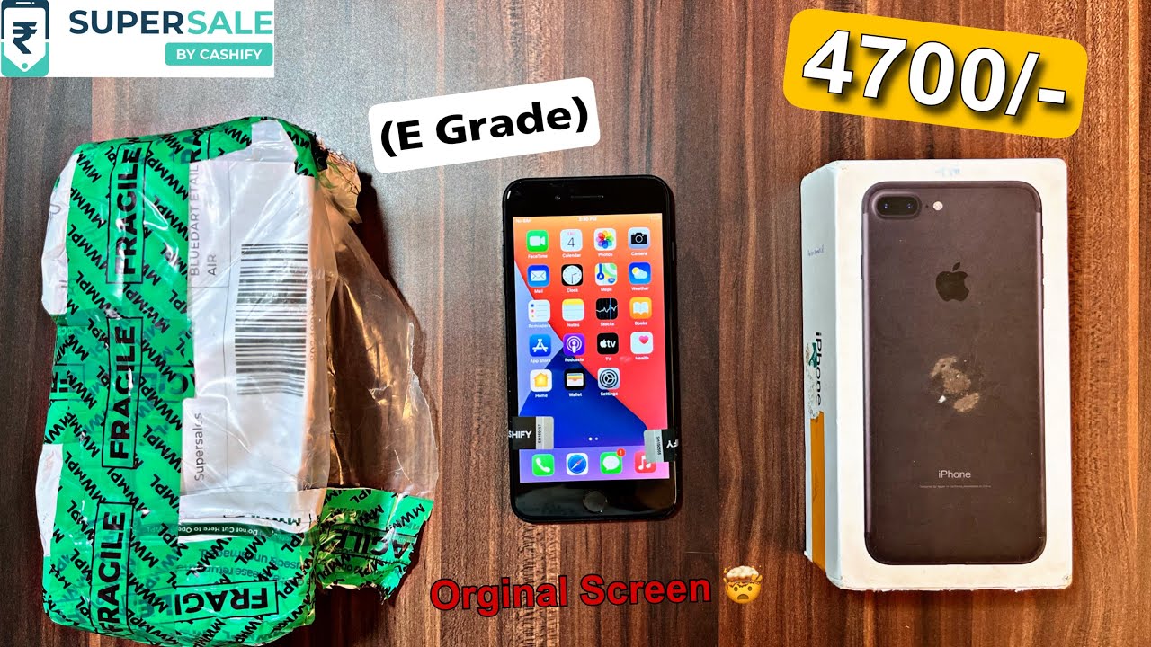 Refurbished iPhone 7Plus/128gb⚡️Form Cashify Supersale | Unboxing & Detailed Review (HINDI)