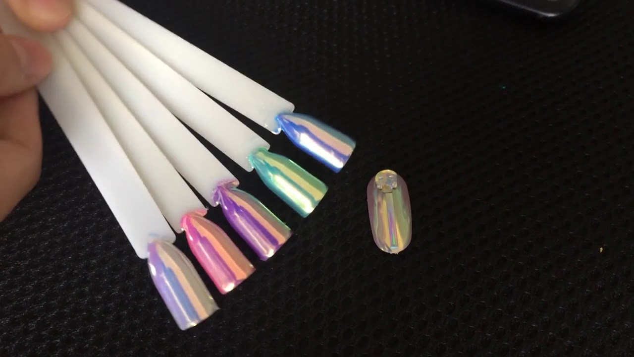 Unicorn Chrome Top Aurora Neon Pigment Powder
