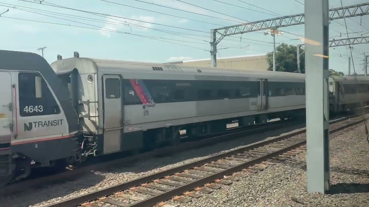 NJ Transit North Jersey Coast Local Train #7240 to New York arriving Long Branch w/Comets