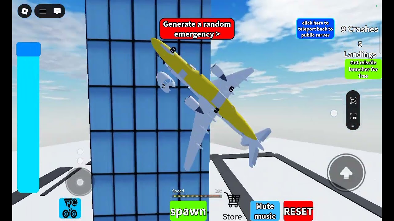 Playing crash or land