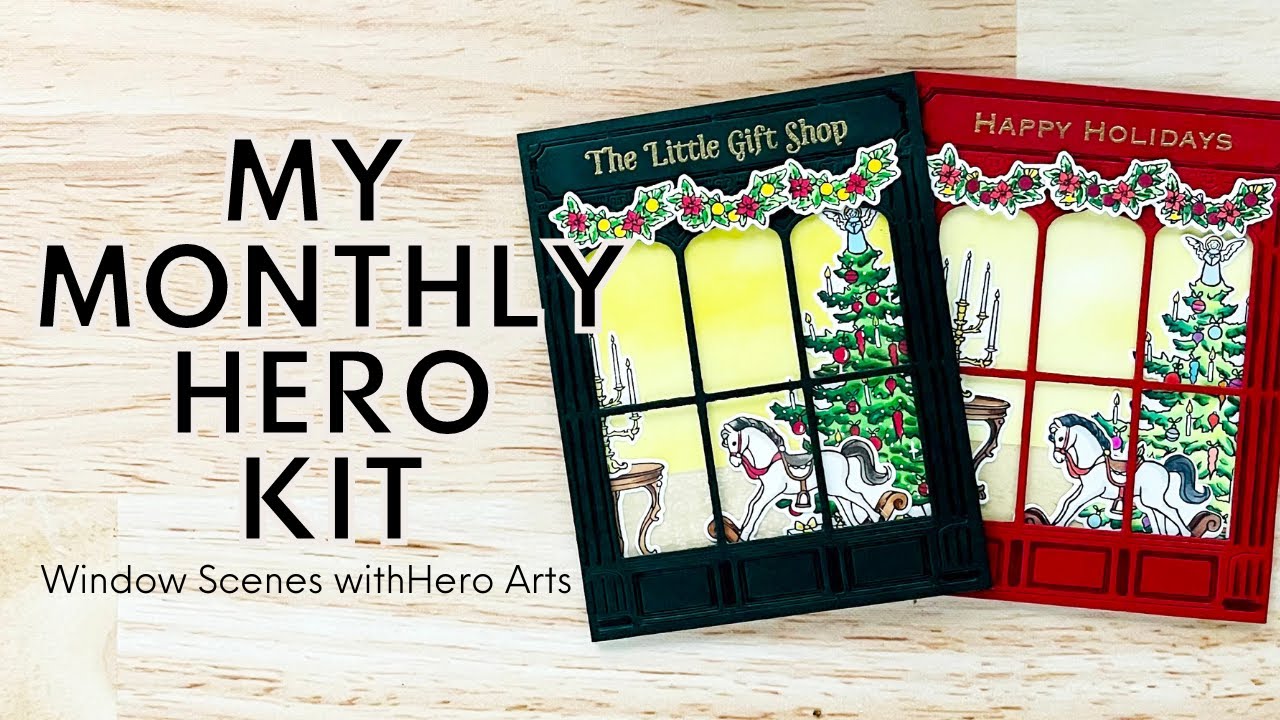 Hero Arts My Monthly Hero Kit October 2021 : Toy Shop Window Scenes