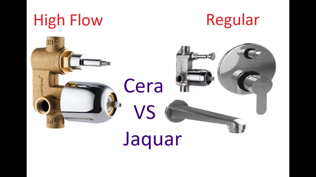 Cera  vs Jaquar Diverter || High Flow Diverter vs Regular Diverter