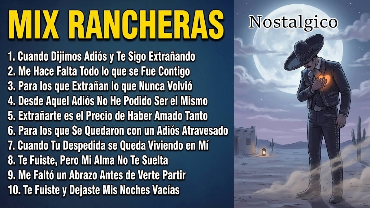Rancheras Románticas – Mix de Amores que se Extrañan Después de la Despedida