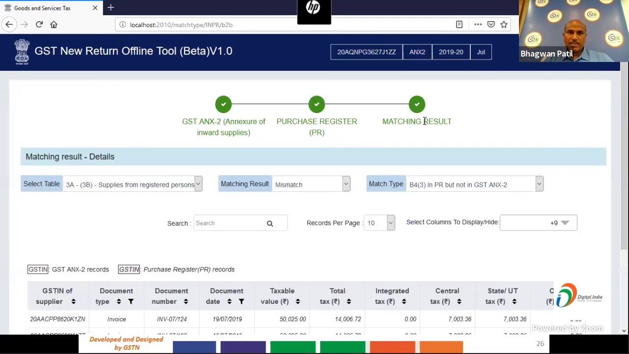 GST ANX-1 and ANX-2 Offline Tool of New Return (Trial) in Marathi