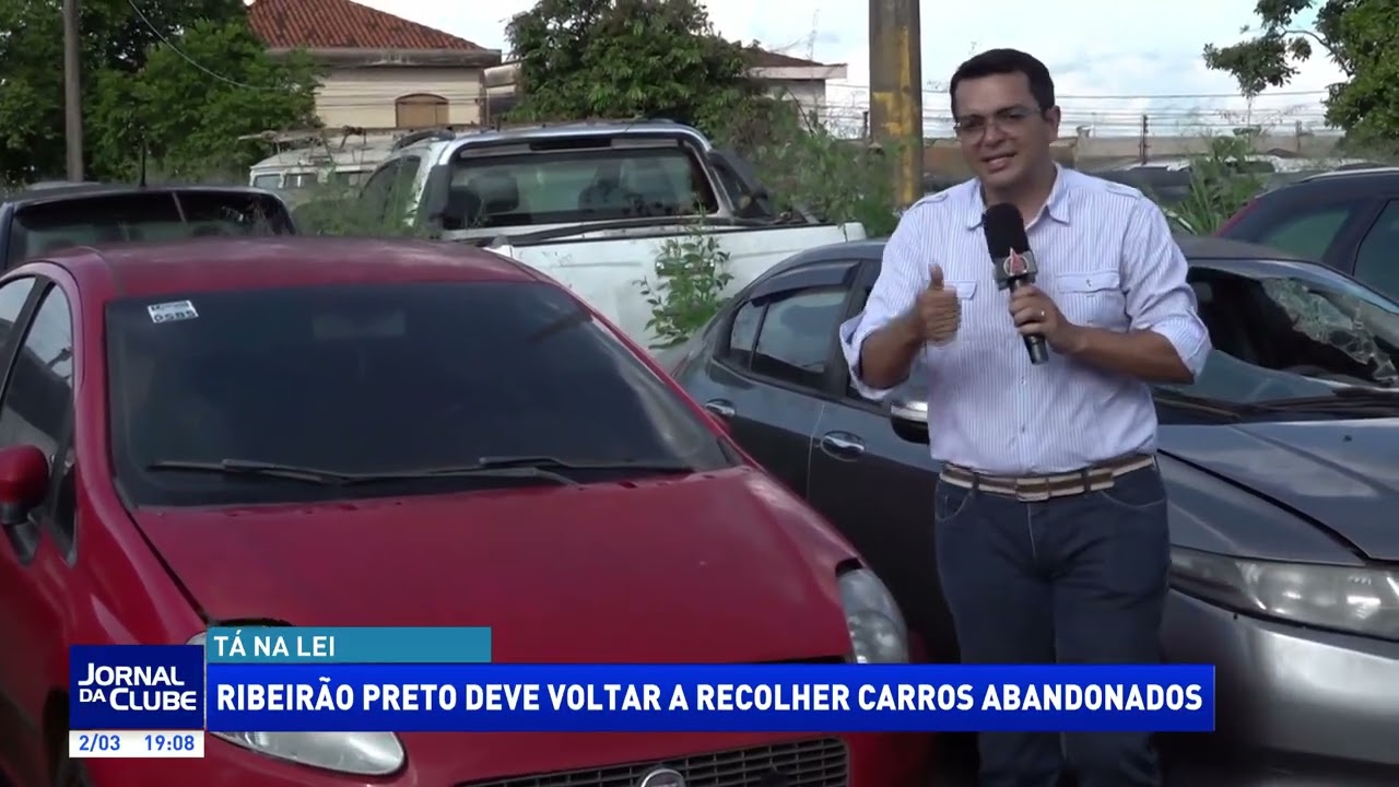 Ribeirão Preto deve voltar a recolher carros abandonados - Jornal da Clube 2ª Edição (02/03/2026)