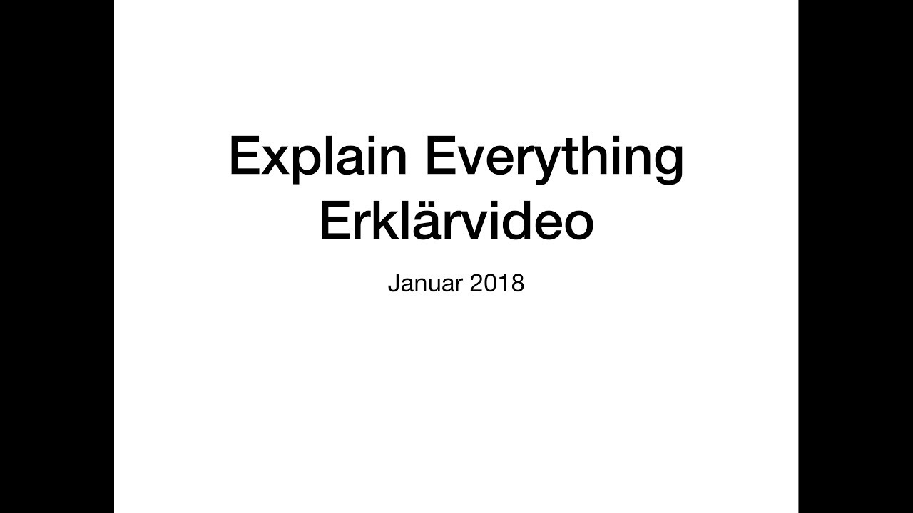 Explain Everything Erklärvideo 2018