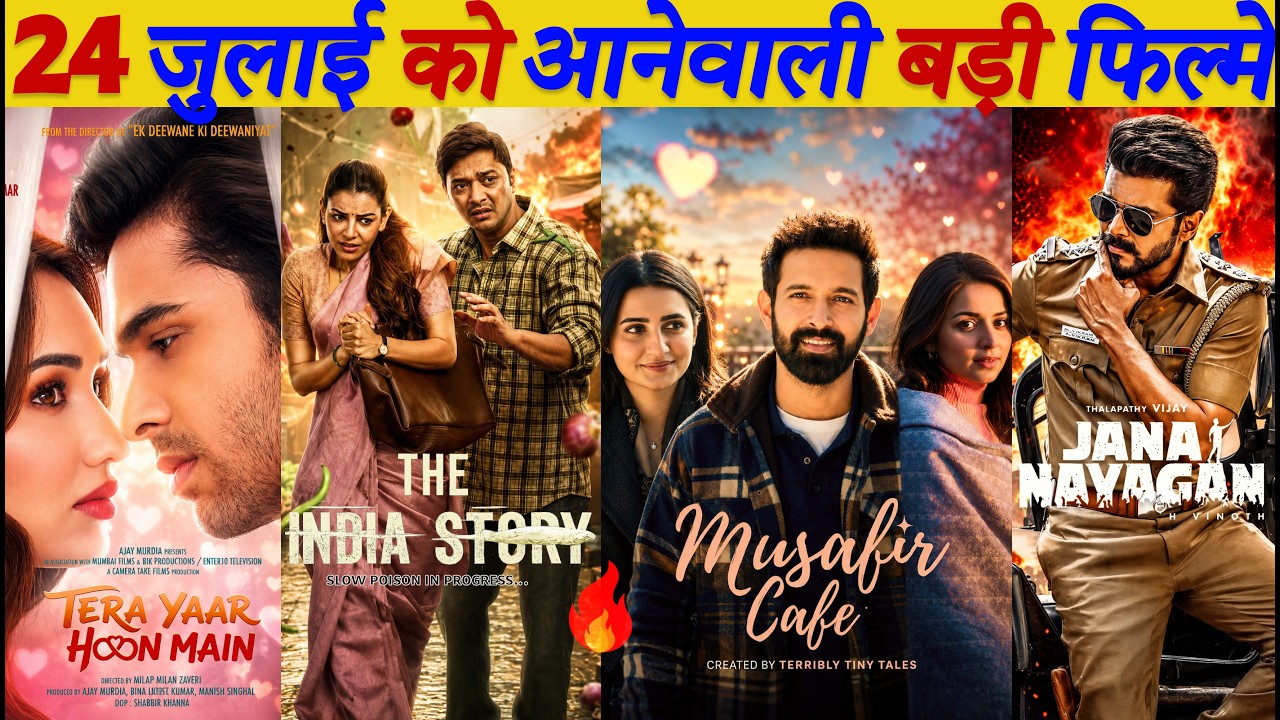 24 July 2026 Upcoming Movies In (Hindi) Upcoming Bollywood & South Indian Films List | 24th July