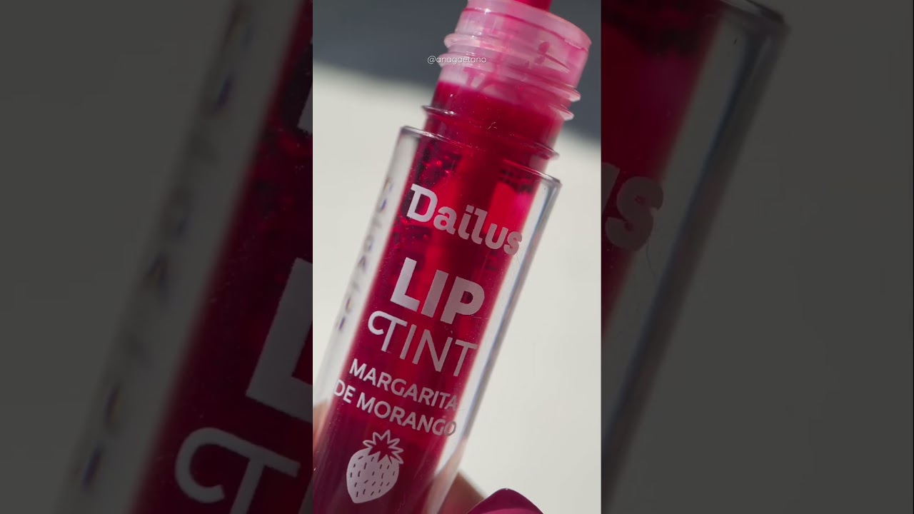 Lip tint Margarita de morango da Dailus 🍓❤️ #dailus #liptint #batomvermelho